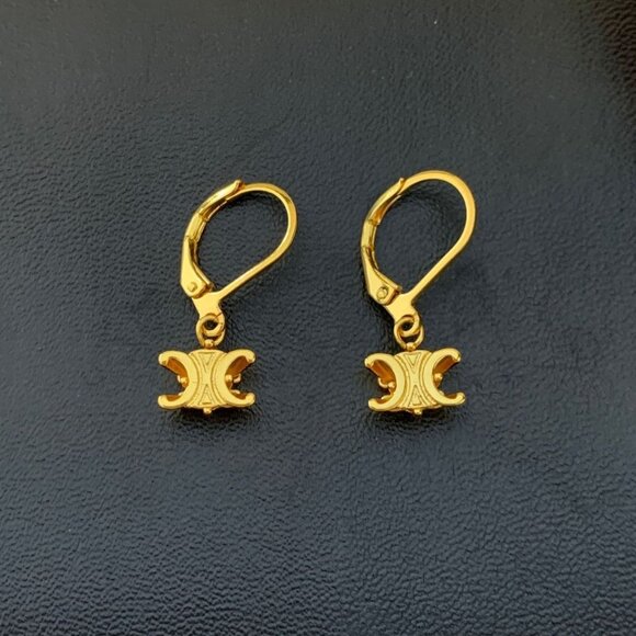 Celine Triomphe Drop Earrings - Picture 1 of 2